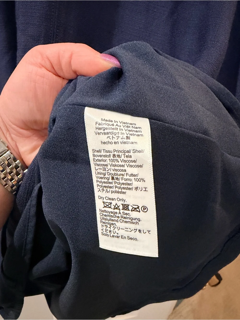 J. Crew Women's Navy Short Sleeve Belted Dress